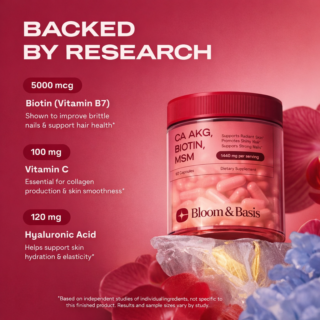 Ca-AKG + MSM + Biotin Capsules